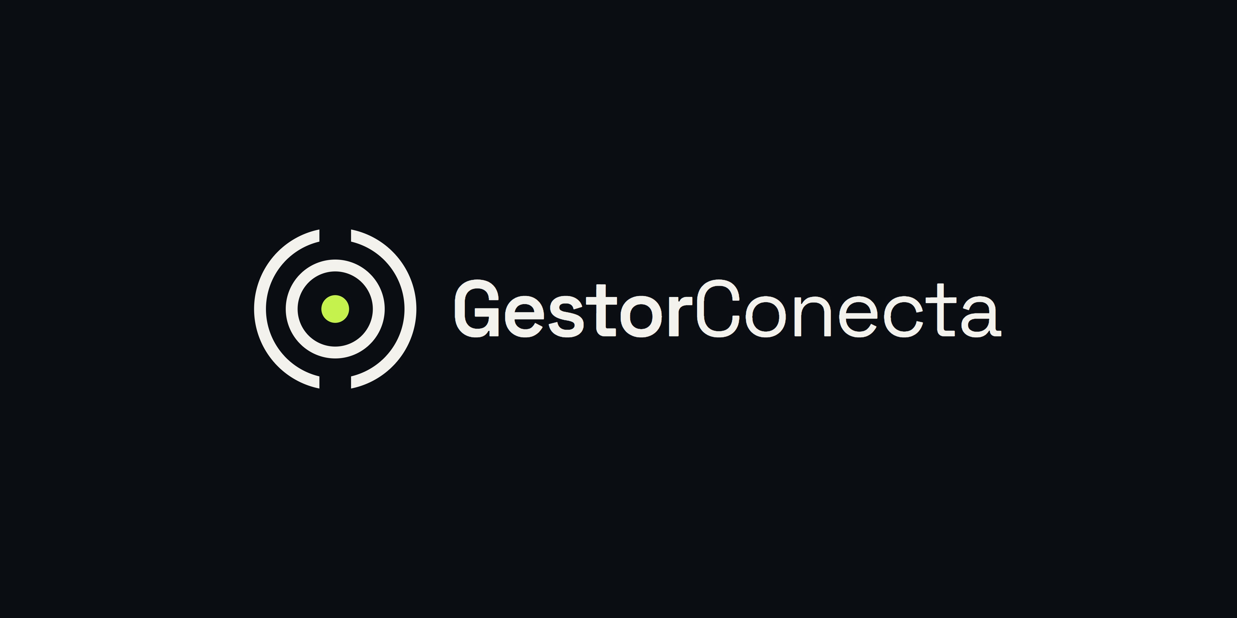 Logo horizontal · fundo escuro
